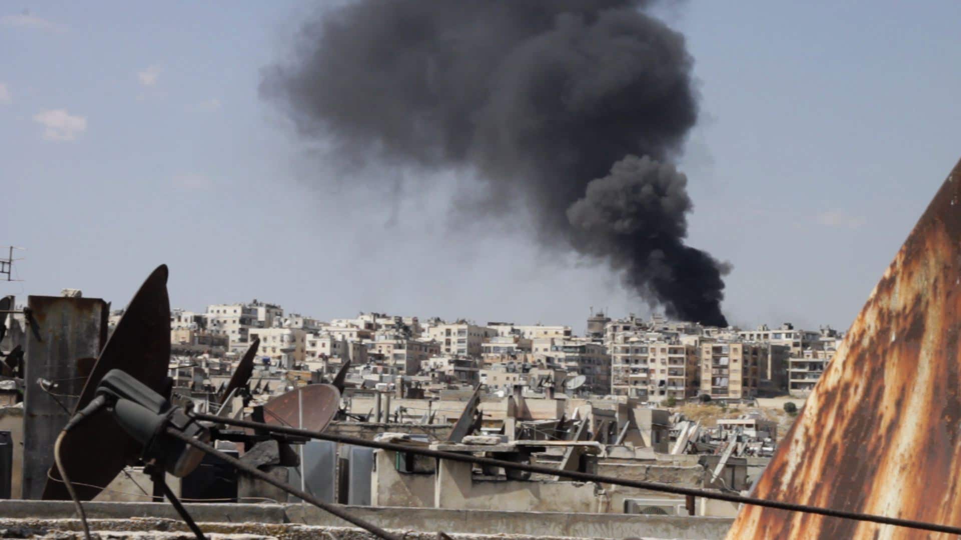 Rauch über Aleppo – webseite